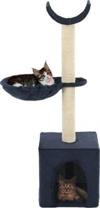 vidaXL Drapak dla kota z sizalowymi słupkami, 105 cm, niebieski (170627) - 170627 1