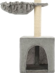 vidaXL Drapak dla kota z sizalowymi słupkami, 105 cm, szary 5