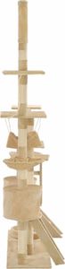 vidaXL Drapak dla kota z sizalowymi słupkami, 230-250 cm, beżowy (170619) - 170619 3