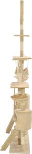 vidaXL Drapak dla kota z sizalowymi słupkami, 230-250 cm, beżowy (170619) - 170619 4