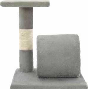 vidaXL Drapak dla kota ze słupkami sizalowymi, 65 cm, szary 5