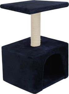 vidaXL Drapak dla kota z słupkami sizalowymi, 55 cm, granatowy 4