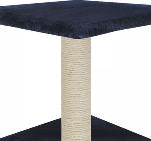 vidaXL Drapak dla kota z słupkami sizalowymi, 55 cm, granatowy 6