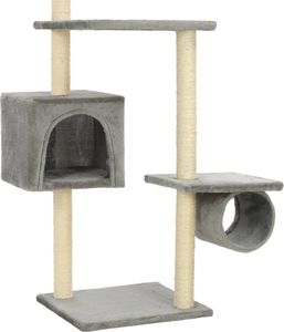 vidaXL Drapak dla kota z sizalowymi słupkami, 260 cm, szary 6