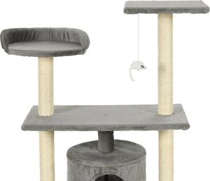 vidaXL Drapak dla kota ze sizalowymi słupkami, 95 cm, szary 4