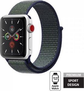 Crong Crong Nylon Band - Pasek sportowy Apple Watch 38/40 mm (Midnight Fog) 1