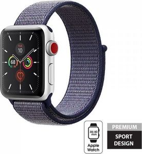 Crong Crong Nylon Band - Pasek sportowy Apple Watch 38/40 mm (Midnight Blue) 1