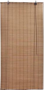 vidaXL Roleta bambusowa, 80 x 220 cm, brązowa 2
