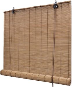 vidaXL Rolety bambusowe, 80 x 160 cm, brązowe 1