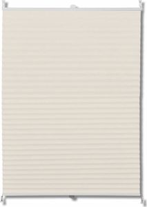 vidaXL Roleta plisowana, kremowa (50x150cm) 2