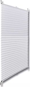 vidaXL Roleta plisowana, biała (90x150 cm) 3