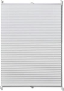 vidaXL Roleta plisowana, biała (90x100 cm) 2