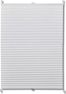 vidaXL Roleta plisowana, biała (80x100cm) 2