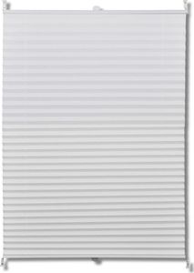 vidaXL Roleta plisowana, biała (70x150cm) 2