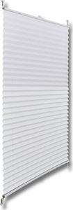 vidaXL Roleta plisowana, biała, 50 x 150 cm 3