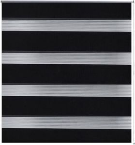 vidaXL Roleta Zebra (70 x 120 cm) Czarna 2