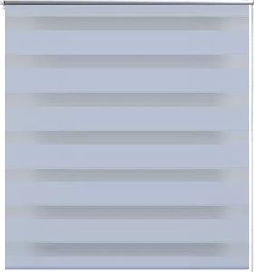 vidaXL Roleta w pasy (70 x 120 cm), biała 2