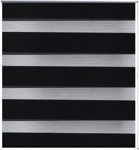 vidaXL Roleta Zebra (60 x 120 cm) Czarna 2