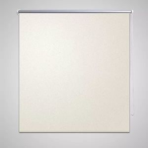 vidaXL Roleta okienna zaciemniająca ciemna biel 160 x 230 cm 1