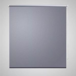 vidaXL Roleta okienna zaciemniająca szara 160 x 175 cm 1