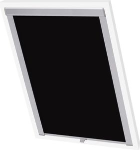 vidaXL Roleta zaciemniająca, czarna, UK08 2