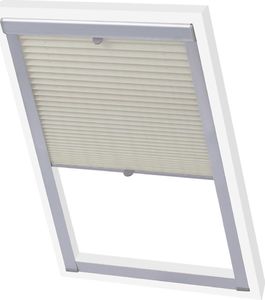 vidaXL Roleta plisowana, kremowa, 102 3