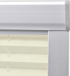vidaXL Roleta plisowana, kremowa, 102 5