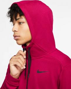 Nike Bluza męska Hoodie Dri-Fit czerwona r. S 4