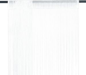 vidaXL Zasłony sznurkowe, 2 sztuki, 140 x 250 cm, białe 1