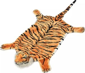 vidaXL Pluszowy dywanik - tygrys, 144 cm, brązowy 1