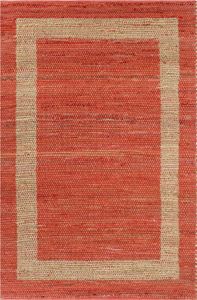 vidaXL Ręcznie wykonany dywan, juta, czerwony, 120x180 cm 1