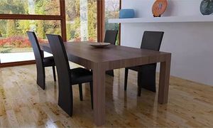 vidaXL Krzesła stołowe, 4 szt., ciemnobrązowe, sztuczna skóra 1