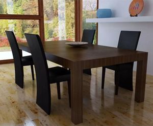vidaXL Krzesła stołowe, 4 szt., czarne, sztuczna skóra 1