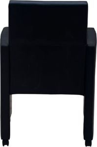 vidaXL Krzesła stołowe, 2 szt., czarne, sztuczna skóra 6