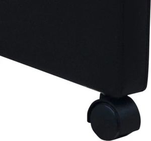 vidaXL Krzesła stołowe, 2 szt., czarne, sztuczna skóra 7