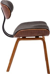 vidaXL Krzesła do jadalni, 2 szt., szare, gięte drewno i tkanina 5