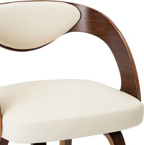 vidaXL Krzesła do jadalni, 2 szt., kremowe, gięte drewno i ekoskóra 6