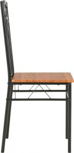 vidaXL Krzesła do jadalni, 2 szt., brązowe, MDF 5