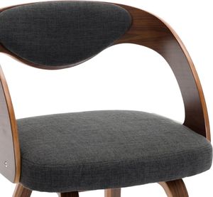 vidaXL Krzesła do jadalni, 6 szt., ciemnoszare, gięte drewno i tkanina 6