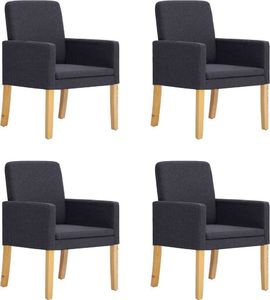 vidaXL Krzesła jadalniane, 6 szt., brązowe, sztuczna skóra 1