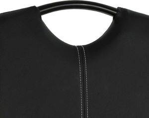 vidaXL Krzesła stołowe, 6 szt., czarne, sztuczna skóra 7