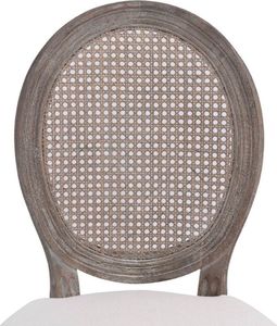 vidaXL Krzesła stołowe, 6 szt., kremowe, tkanina 5