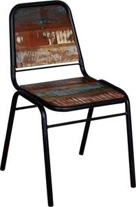 vidaXL Krzesła stołowe, 4 szt., lite drewno z odzysku 3