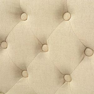 vidaXL Krzesła stołowe, 6 szt., kremowe, tkanina 2