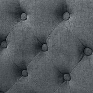 vidaXL Krzesła stołowe, 4 szt., ciemnoszare, tkanina 2