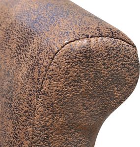 vidaXL Krzesła stołowe, 4 szt., brązowe, sztuczna skóra 5