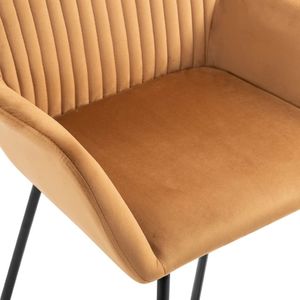 vidaXL Krzesła do jadalni, 2 szt., brązowe, aksamit 7