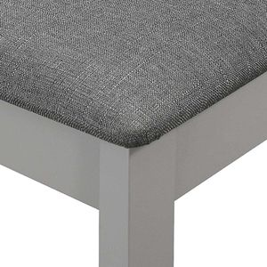 vidaXL Krzesła z poduszkami, 4 szt., szare, lite drewno 6