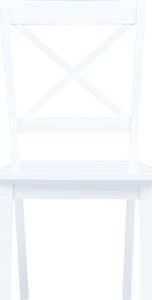 vidaXL Krzesła jadalniane, 2 szt., białe, lite drewno kauczukowca 3