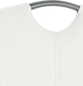 vidaXL Krzesła stołowe, 4 szt., białe 7